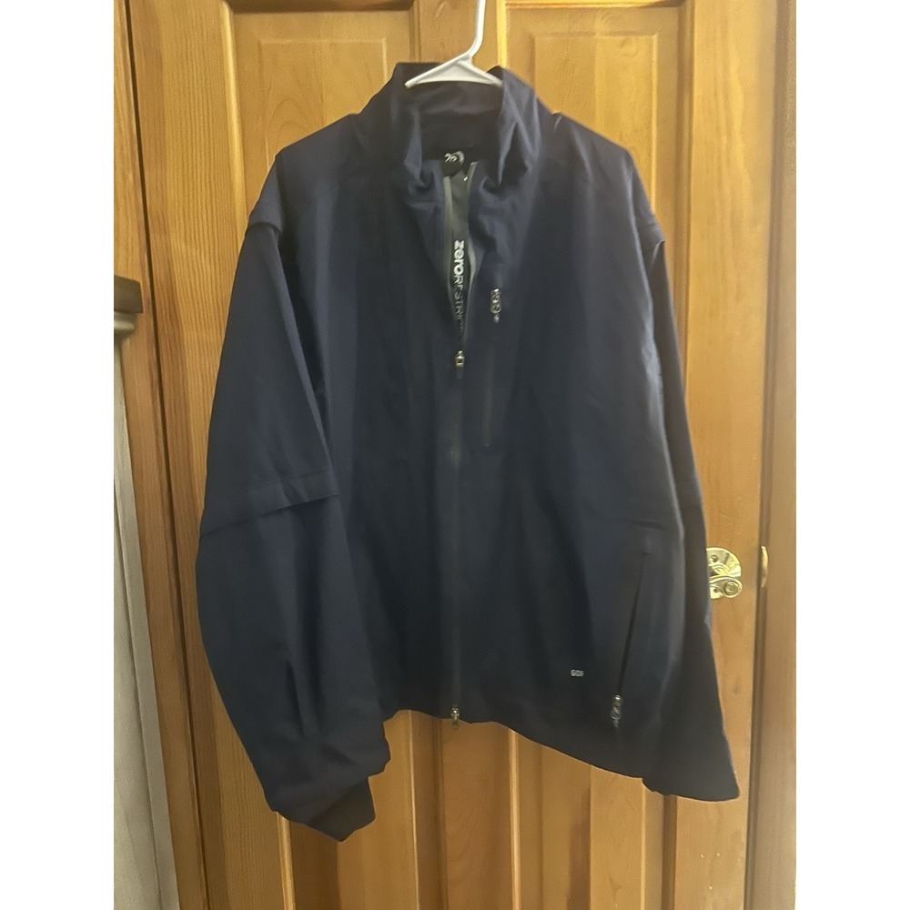 Zero Restriction Jacket Mens XL Black Goretex Convertible Featherweight Traveler